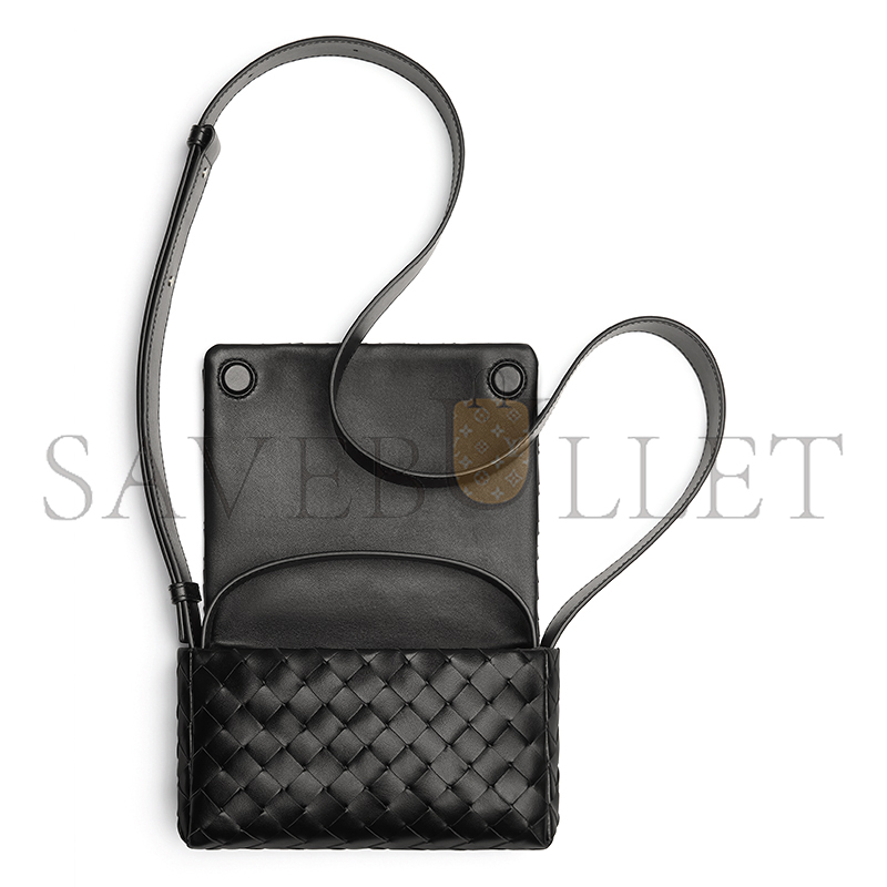 B0tt*ga Ven*ta INTRECCIATO MINI BAG WITH FLAP 857931V2HL08803 (20*12*6.5cm)